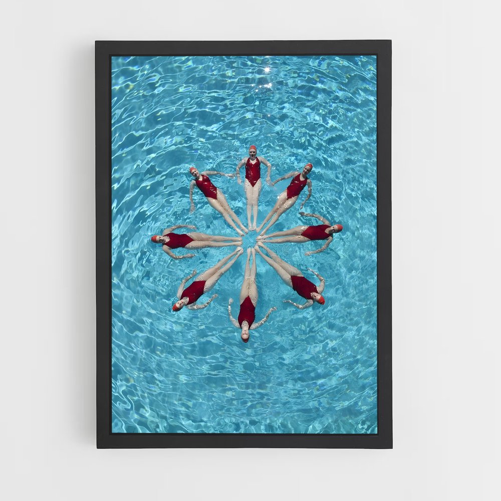 Poster Synchronized swimming – affiche Natation synchronisée (vue 2)